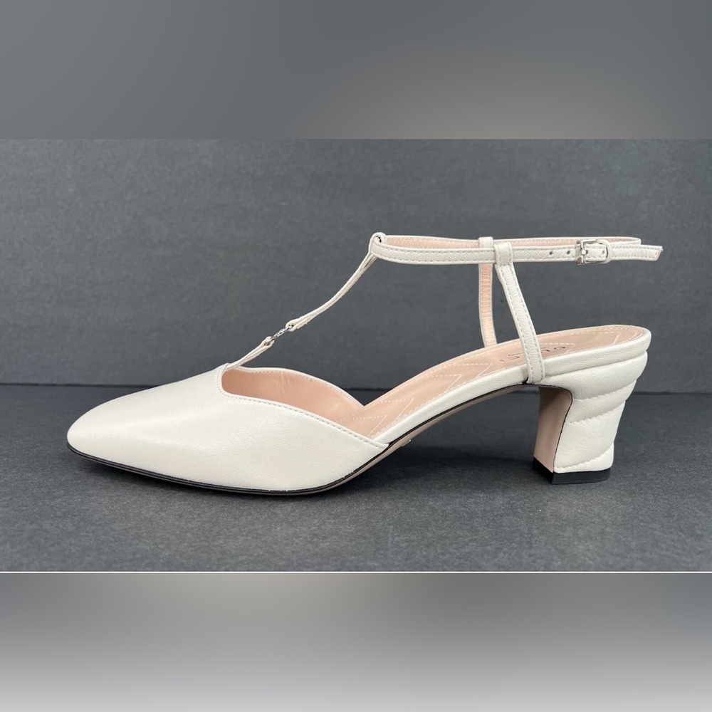 GUCCI WOMEN'S PETITE GG SLINGBACK NAPPA CHARLOTTE PUMPS SIZE EU 41 - Picture 3 of 11